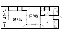 石村ビル ワンルームの間取図画像