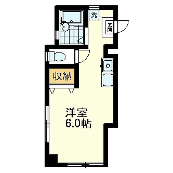 フィールドヴィレッジ 202｜東京都小平市学園西町2丁目(賃貸マンション1R・2階・21.16㎡)の写真 その2