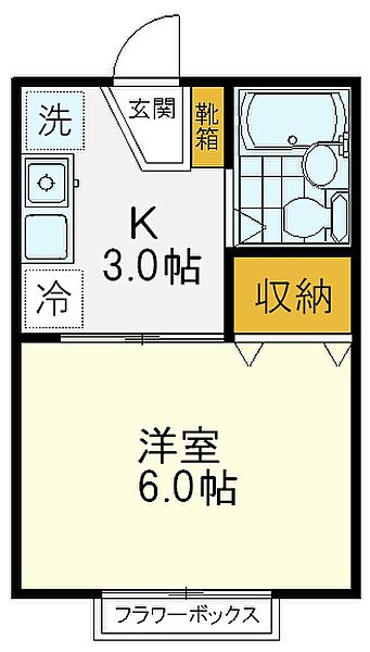 パークサイドハウスA 203｜東京都国立市富士見台4丁目(賃貸アパート1K・2階・20.09㎡)の写真 その2