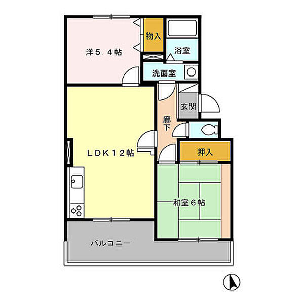 東京都小平市小川町1丁目(賃貸アパート2LDK・1階・56.00㎡)の写真 その2