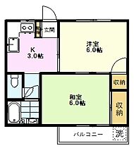 ラブリーマンション 203 ｜ 東京都国分寺市東恋ヶ窪2丁目9-20（賃貸マンション2K・2階・34.70㎡） その2