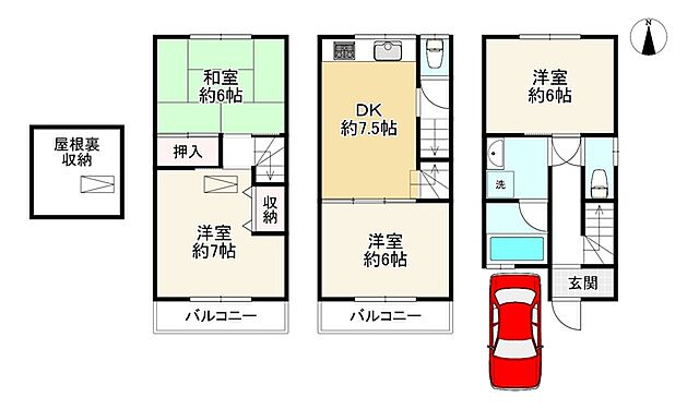 間取り 東大阪市稲田新町2丁目