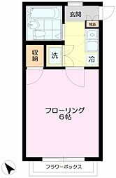 メゾンコラーユ 1階1Kの間取り