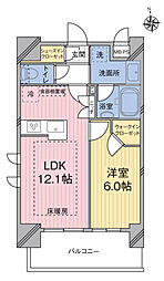 MODIERYOYOGIRESIDENCE 1LDKの間取図画像