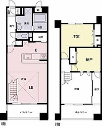 プライムガーデン 1SLDKの間取図画像