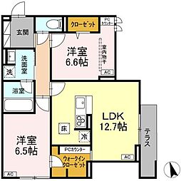 間取図画像 2LDK