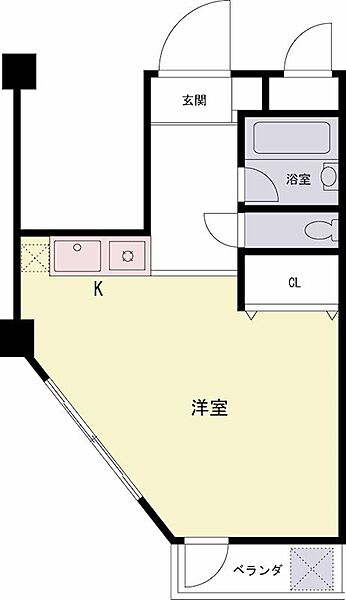 ミネックス 501｜東京都多摩市鶴牧２丁目(賃貸マンション1R・5階・20.00㎡)の写真 その2