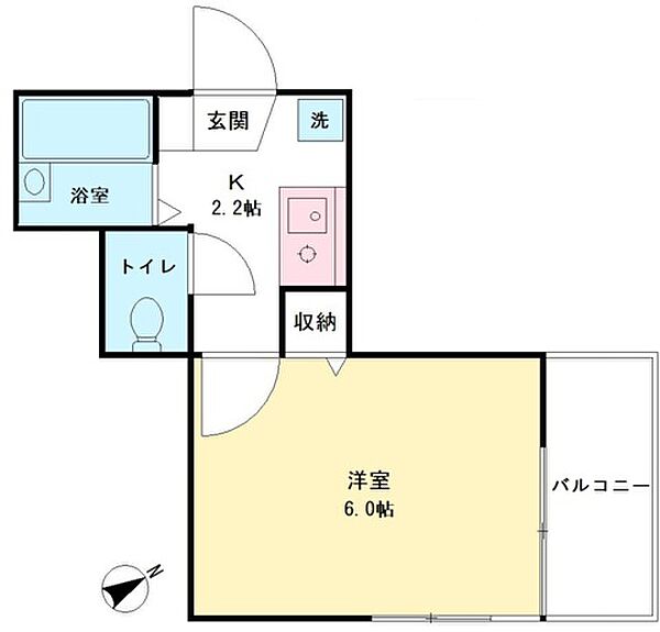 サンライズ聖蹟 303｜東京都多摩市東寺方１丁目(賃貸マンション1K・3階・17.85㎡)の写真 その2