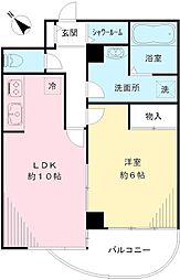 セレクトプラスワン 1LDKの間取図画像
