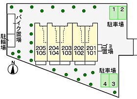 パークハイツ 205 ｜ 東京都立川市柴崎町４丁目23-8（賃貸アパート1LDK・2階・42.37㎡） その19