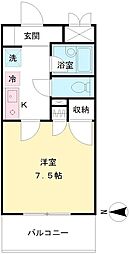 グランシャリオ 1Kの間取図画像