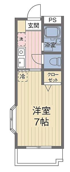 来夢一番館 201｜東京都八王子市堀之内２丁目(賃貸マンション1K・2階・20.53㎡)の写真 その2