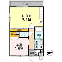 メゾンクレール 301 ｜ 東京都町田市相原町1825-4（賃貸アパート1LDK・3階・36.37㎡） その2