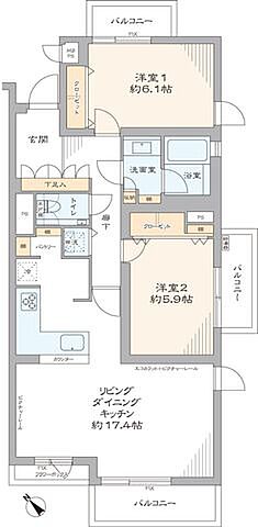 間取り コスモ南阿佐ヶ谷ヒルハウス 3階/301