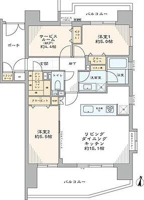 間取り クリオ中村橋壱番館 3階/303