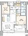間取り：専有面積約52.26m2・1SLDKの間取りのお部屋です。ユナイテッドアローズ社が監修リノベーションを施した上質なお住まいです。