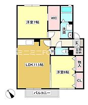 メゾン・ド・プルメリア B棟 202 ｜ 愛知県額田郡幸田町大字横落字長根（賃貸アパート2LDK・2階・62.06㎡） その2