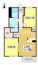 セトルA 101 ｜ 愛知県蒲郡市金平町大門（賃貸アパート2LDK・1階・56.80㎡） その2