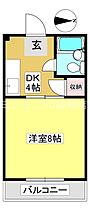 コーポラスN B3 ｜ 愛知県額田郡幸田町大字芦谷字仲田（賃貸アパート1K・2階・23.42㎡） その2