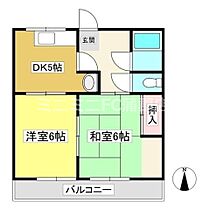 コーポ近藤B 202 ｜ 愛知県額田郡幸田町大字菱池字内池（賃貸アパート2DK・2階・34.82㎡） その2