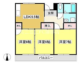 第2ジェミニ明日香 302 ｜ 愛知県蒲郡市竹谷町中野（賃貸マンション3LDK・3階・65.12㎡） その2