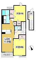 フレイムK 205 ｜ 愛知県額田郡幸田町大字大草字三ツ石（賃貸アパート2LDK・2階・58.59㎡） その2