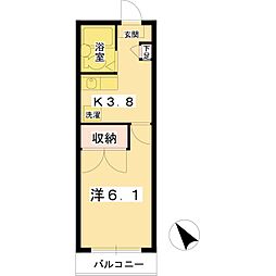 STハウス 1Kの間取図画像