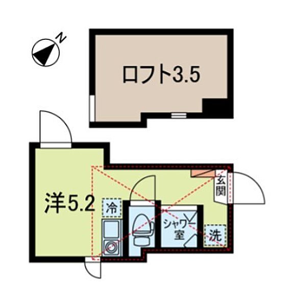 ホリノウチアパートメント 104｜東京都杉並区堀ノ内２丁目(賃貸アパート1R・1階・11.42㎡)の写真 その2