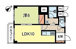 ファルコン荻窪 1LDKの間取図画像