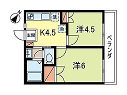 間取図画像 2K