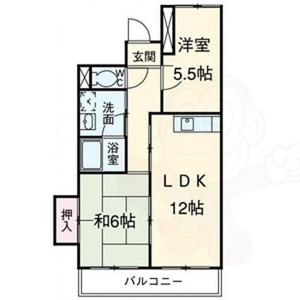 パークハウスYAGUMA ｜愛知県名古屋市中川区八熊２丁目(賃貸マンション2LDK・7階・51.57㎡)の写真 その2