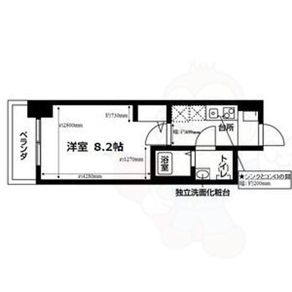 ヴェッセル幅下 ｜愛知県名古屋市西区幅下２丁目(賃貸マンション1K・1階・24.06㎡)の写真 その2