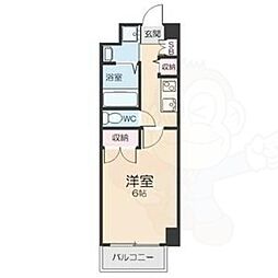 グランイル丹後 1Kの間取図画像