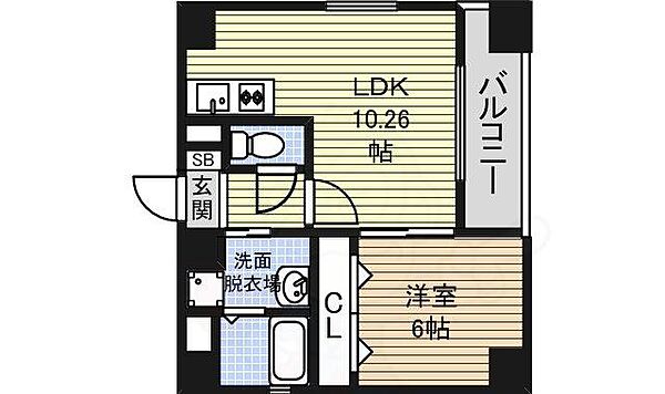 愛知県名古屋市東区芳野３丁目(賃貸マンション1LDK・7階・40.17㎡)の写真 その2