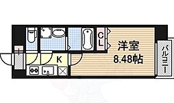 名古屋市営鶴舞線 鶴舞駅 徒歩10分の賃貸マンション 13階1Kの間取り