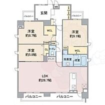 愛知県名古屋市千種区姫池通１丁目（賃貸マンション3LDK・9階・118.01㎡） その2