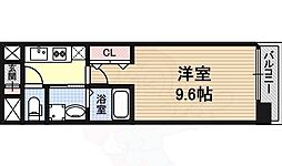 名古屋市営鶴舞線 上前津駅 徒歩8分の賃貸マンション 4階1Kの間取り