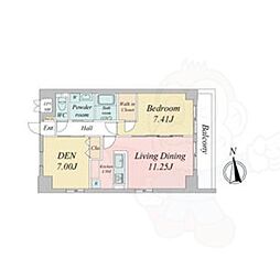 GRANDUKE上前津 12階1SLDKの間取り