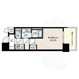 S-RESIDENCE上前津 15階1Kの間取り