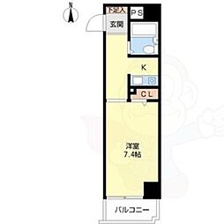 ジョイフル名古屋駅前 1Kの間取図画像
