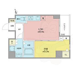 名古屋市営桜通線 高岳駅 徒歩9分の賃貸マンション 9階1LDKの間取り