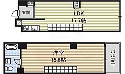 FLATS GAZERY 2階1LDKの間取り