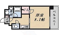 プレミアム浅間町 10階1Kの間取り