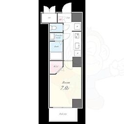 名古屋市営桜通線 太閤通駅 徒歩4分の賃貸マンション 4階1Kの間取り