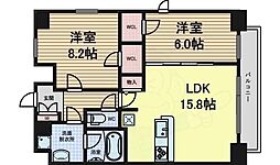 名古屋市営桜通線 高岳駅 徒歩3分の賃貸マンション 9階2LDKの間取り