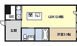 コレクション名駅3 9階1LDKの間取り