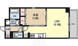 名古屋市営桜通線 高岳駅 徒歩17分の賃貸マンション 3階1LDKの間取り