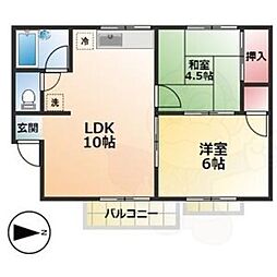 間取図画像 2LDK