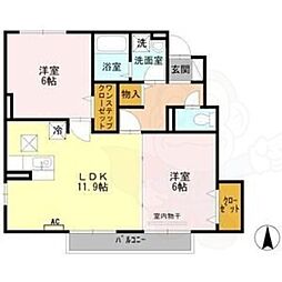 間取図画像 2LDK