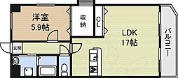 シティハイツ石原 1LDKの間取図画像